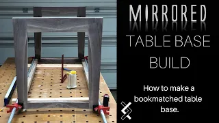 Bookmatched Table Base - How To Woodworking