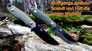 Odenwolf Wolfgangs Ambulo Scandi und Flat die NEUEN Modelle des Bushcraft Messer im Outdoor Test