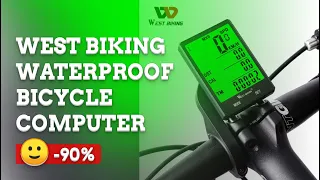 🔥 [ ON SALE ] WEST BIKING WATERPROOF BICYCLE COMPUTER WITH BACKLIGHT WIRELESS