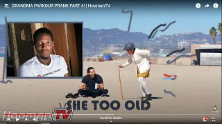 GRANDMA PARKOUR PRANK PART 4! | HOOMANTV