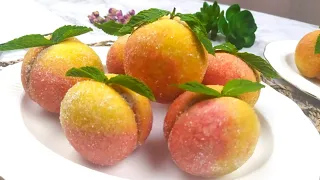 Peach Cookies 🍑 – Eyecatching Beauty | Пирожное ПЕРСИКИ | Пирожнии Шафтолу – Зеби Дастархони Ид