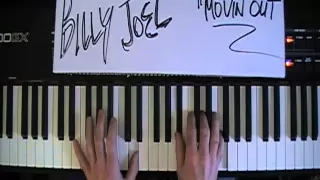 BillyJoel  "Movin Out"  Piano Tutorial