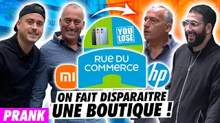 ON FAIT DISPARAITRE UNE BOUTIQUE EN 3 MINUTES ! ÉNORME PRANK