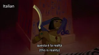 The Prince of Egypt - I'm a prince of Egypt (One - Line Multilanguage) Subs & Trans