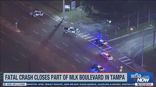 Fatal crash closes part of Martin Luther King Jr. Boulevard in Tampa