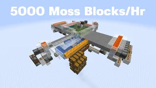 Minecraft 1.17 21w05b+ Java Edition 5000/hr Moss Block Farm