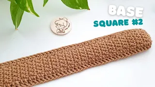 DIY Crochet Bag Base | Square 2 | How to Crochet Base of the Bag | ViVi Berry Crochet