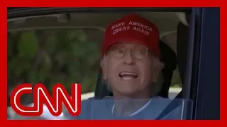 Trump tweets clip of Larry David in MAGA hat. Here's the part he might have missed