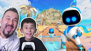 EGEMEN KAAN BULUTLARIN ÜZERİNDE PARKUR YAPTI! DEV ROBOT GÖRDÜK! | PS5 ASTRO'S PLAYROOM OYNUYORUZ