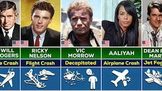 Actors Who Tragically Died in Plane Crashes