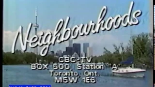 CBC Next Season On "Neighbourhoods" - Cabbagetown Featuring Ben Wicks - 1984