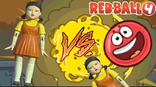 Red Ball 4 (IOS, Android) Red Ball vs Doll Neon SQUID GAME  in All Battle Map