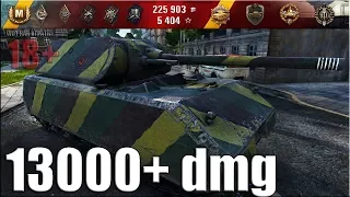 Эпический нагиб танк МАУС 13000 dmg 11 ФРАГОВ ✔ EPIC BATTLE ✔  World of Tanks рекорд по урону Maus