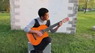 Кыргыз жгёт на гитаре