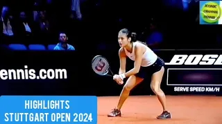 EMMA RADUCANU/LINDA NOSKOVA/HIGHLIGHTS STUTTGART OPEN 2024