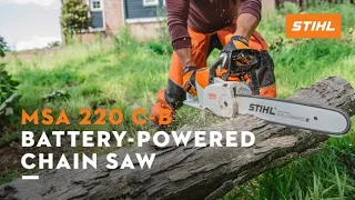 STIHL MSA 220 C-B Battery-Powered Chainsaw | Features and Benefits