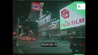 1990s POV Driving Through New York at Night, 16mm