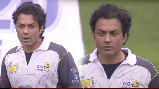 Telugu Warriors batsmen faced Bobby Deol's bowling effortlessly | Mumbai Heroes | CCL