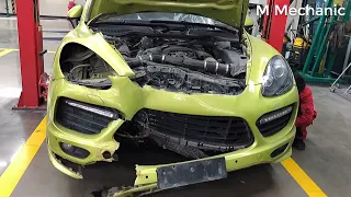 Restoring Porsche Cayenne GTS After An Accident.