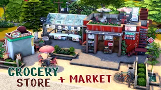 Комиссионный магазин Симс 4 💰🛒 Grocery store The Sims 4 | Строительство | Speed Build | NO CC
