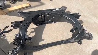 How to replace the rear subframe / driveunit / motor on tesla model 3 and Y