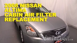 2007-2012 Nissan Altima Cabin Air Filter Replacement -EricTheCarGuy