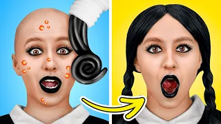 D'INTELLO à MERCREDI! Gadgets et Astuces de TikTok pour RELOOKING Extrême par LALAL'R Emoji