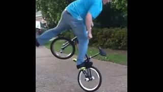 Grandpa doing BMX tricks pt2!