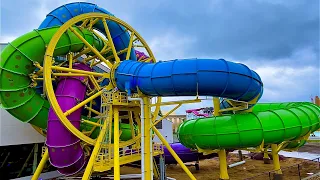 Medusa's SlideWheel Waterslide - America's First Rotating Slide - Mt. Olympus Water Park