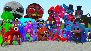 NEW ALL GARTEN OF BANBAN 1-4 FAMILY VS ALL POPPY PLAYTIME FAMILY In Garry's Mod!