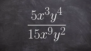 Simplify rational expression using the rules of exponents