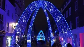 The BEST Christmas Lights In London | Walking Tour Around The City
