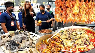 Amazing Performance Street Food - Biggest Dinner with Soup Duck, Chicken, Cow's Intestine & More