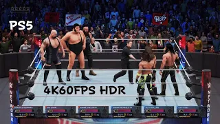 WWE 2K20 PS5 6 Man Tornado Tag Elimination 4K60FPS HDR GamePlay