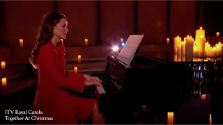 Merry Christmas! SEE UK Princess Kate showcase piano skills at Westminster Abbey concert