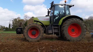 déchaumage des tournesols et préparation de terrain pour le blé au cover crop