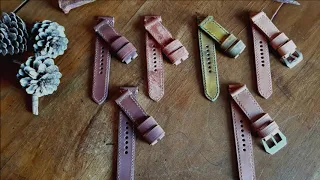 Some of the watch straps I made for my Panerai PAM 372