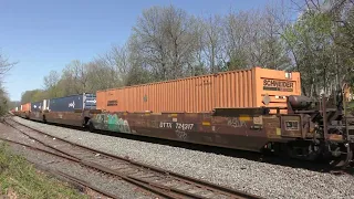 CSX 4568 leads CSX I194 4/15/24 | Piscataway, NJ