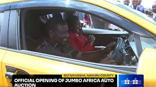 PRESIDENT RUTO BUYS A YELLOW CAR AFTER DRIVING G WAGON & LEXUS IN NAIVASHA