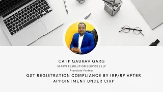 GST Compliance for IPs - #ibc #insolvency #ibbi #gstcompliance #bankruptcy #CIRP #GSTUNDERCIRP