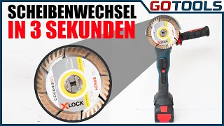 Die Revolution der Winkelschleifer - Bosch X-LOCK - Scheibenwechsel in Sekunden