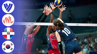 Korea vs Dominican Republic - Full Match | Preliminary Round | Women's VNL 2018