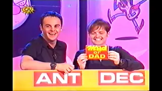 SMTV Live 19th June 1999 Ant & Dec, Cat Deeley, Dad Man, Mad or Dad with members of Five