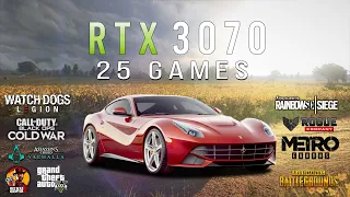 GeForce RTX 3070 Test in 25 Games  | Benchmarks in 1080p | Ryzen 5 3600 RTX 3070