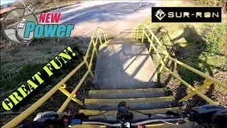 Staircases, Some Green Lanes + Single Track on SUR-RON Lite Bee E-BIKE