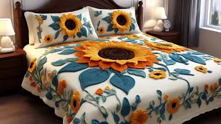 Crochet floral bed sheet design Ideas ❤️❤️