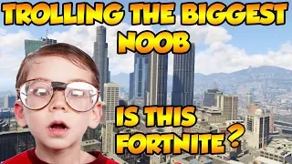 TROLLING THE BIGGEST NOOB ON GTA 5 (funny gta5 trolling)