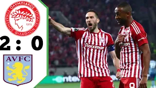 Olympiacos Vs Aston villa ( 2 0 ) | EXTENDS Highlights | El Kaabi Goals