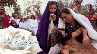 ¡Abel cae de la cruz! | Una mirada | La Rosa de Guadalupe