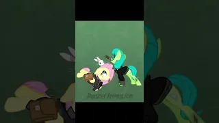 Флаттершай и Дискорд в пони вирус. Fluttershy and Discord pony virus